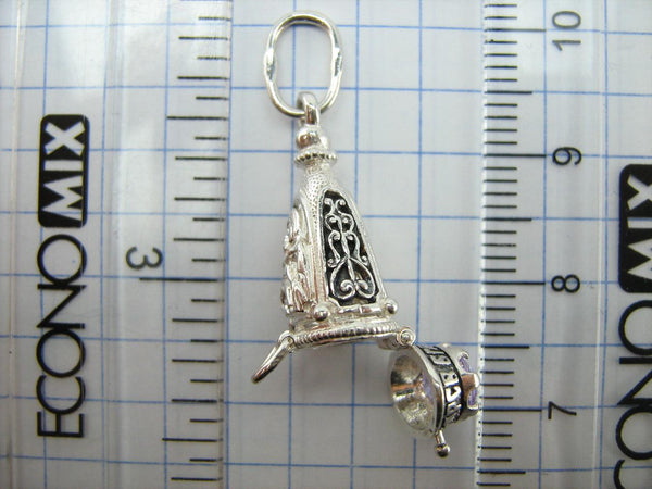 925 Sterling Silver Locket Pendant Mother Mary Openwork Rose Lilac Stone Prayer New Christian Church Fine Faith Jewelry MD001737