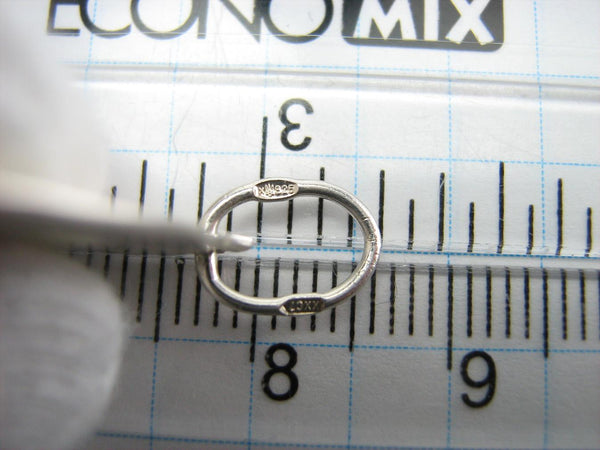 925 Sterling Silver Pendant Mother of God Mary Unfading Bloom Eternal Flower Vintage Christian Church Fine Faith Jewelry MD001179