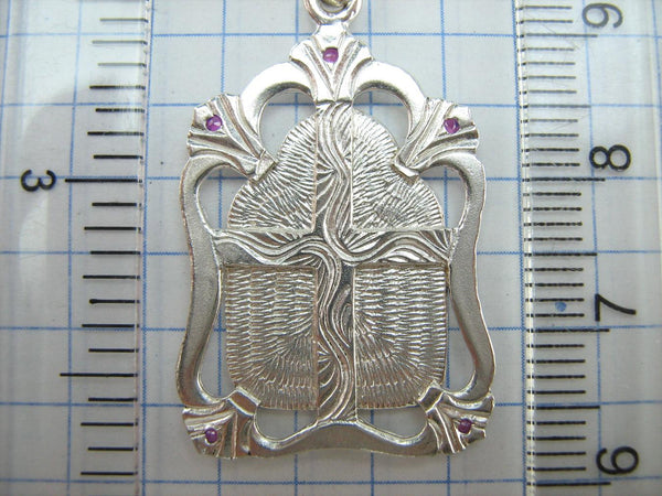 925 Sterling Silver Holy Trinity icon pendant and medal. Item code MD001875. Picture 11