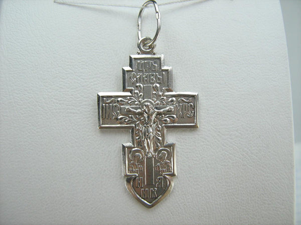 Pendentif croix en argent sterling 925 massif motif filigrane Crucifix Vintage Christian Church Fine Faith Jewelry CR002045