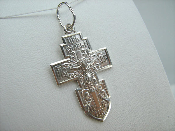 Pendentif croix en argent sterling 925 massif motif filigrane Crucifix Vintage Christian Church Fine Faith Jewelry CR002045