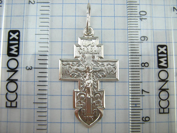 Pendentif croix en argent sterling 925 massif motif filigrane Crucifix Vintage Christian Church Fine Faith Jewelry CR002045