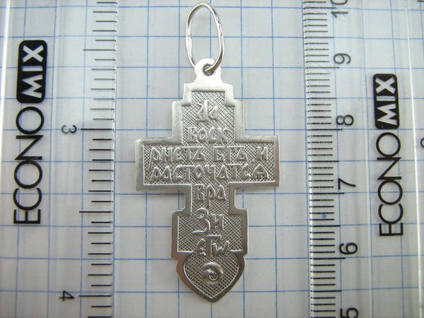 Pendentif croix en argent sterling 925 massif motif filigrane Crucifix Vintage Christian Church Fine Faith Jewelry CR002045