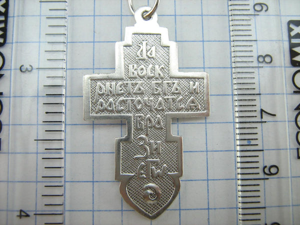 Pendentif croix en argent sterling 925 massif motif filigrane Crucifix Vintage Christian Church Fine Faith Jewelry CR002045