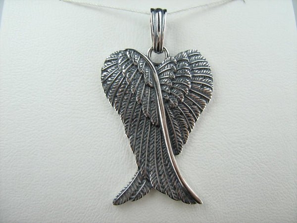 925 Sterling Silver angel wings necklace shaped heart. Item code PN001756. Picture 11
