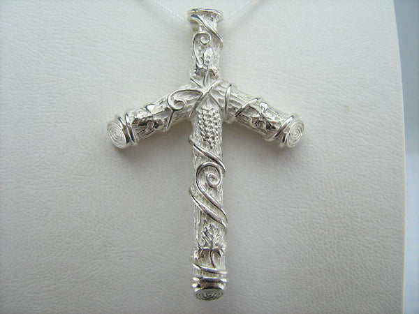 Solid 925 Sterling Silver Saint Nino cross pendant. Item number CR001045. Picture 4