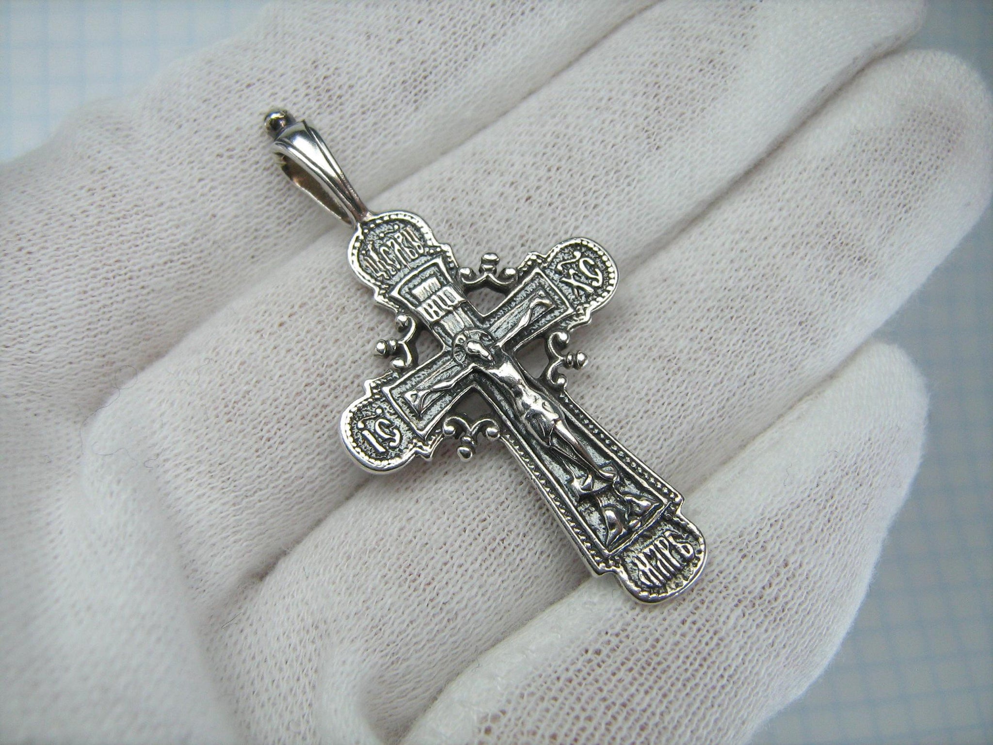 デパート 送料無料 Sterling 925 Protection! Divine Silver Prayer Pendant Cross その他