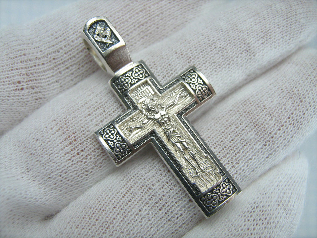 Crucifix Pendant Vintage 925 Sterling Silver Jesus Christ Crucifix ...