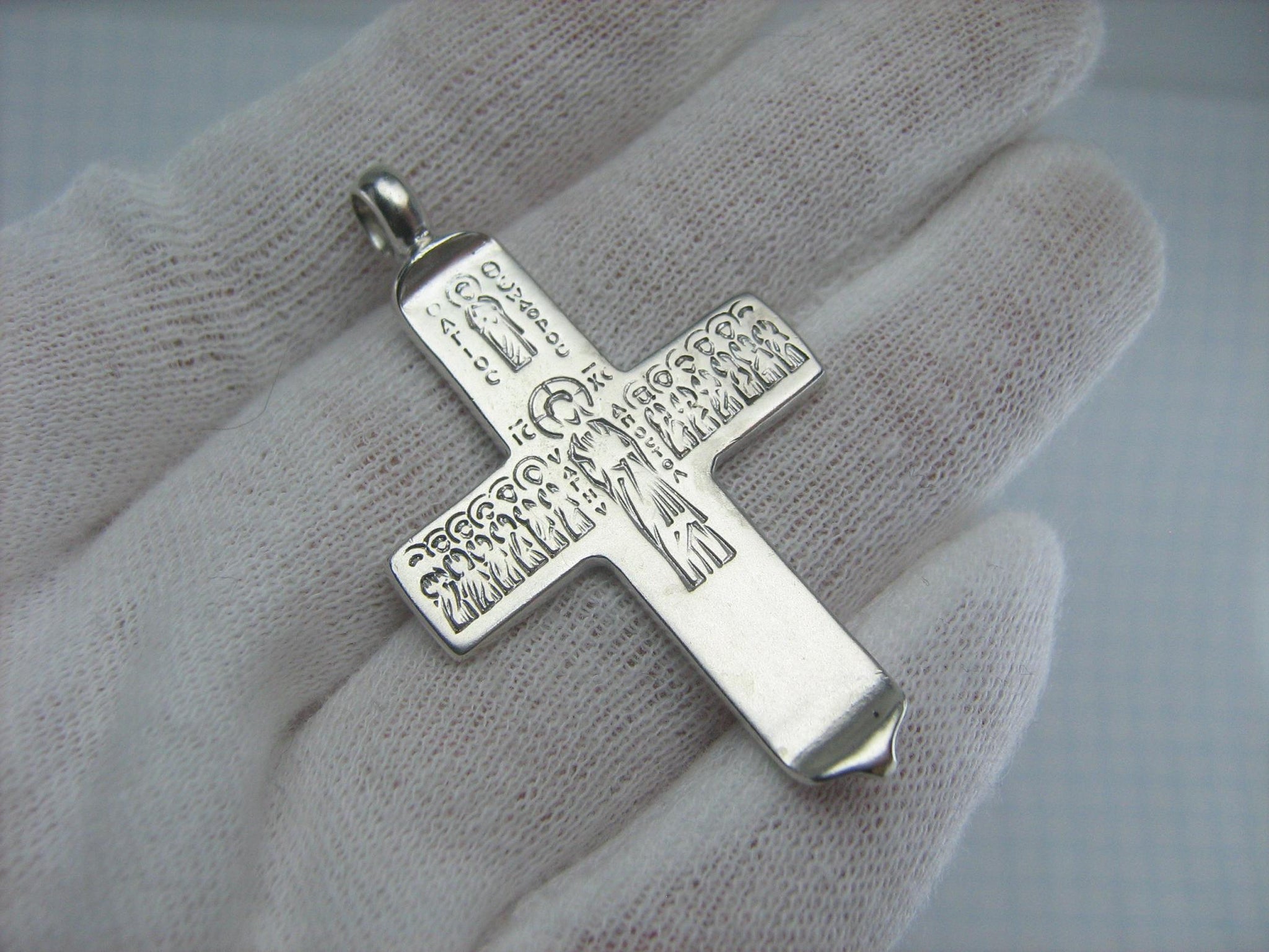 Faith Protection! 925 Sterling Silver Cross Pendant Prayer