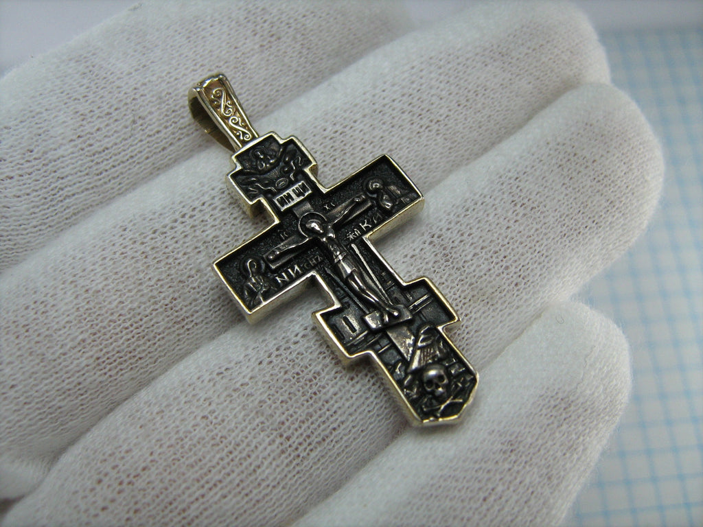 Faith Amulet! 925 Sterling Silver Cross Pendant Jesus Christ
