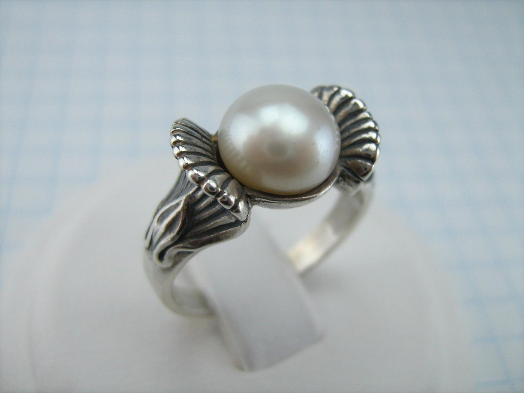 Pearl Ring, Beige Pearl, Natural Pearl Ring, June Birthstone, Vintage –  Adina Stone Jewelry