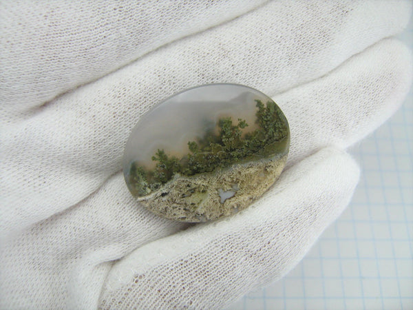 New natural loose and genuine landscape agate gemstone.