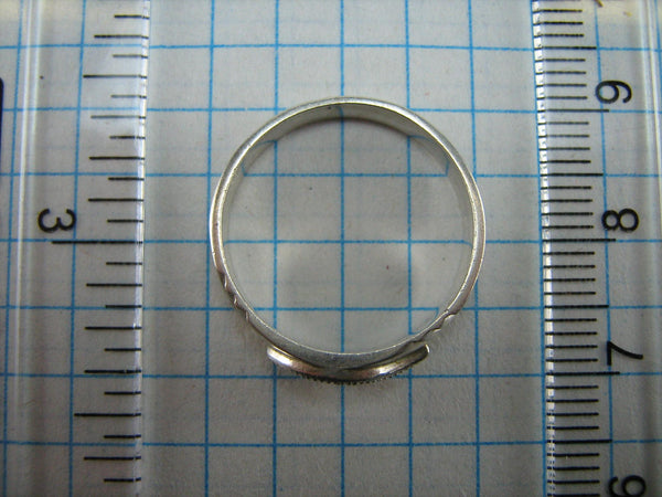 SOLID 925 Sterling Silber Ring Band US Größe 7.0 Pattern Evil Eye Schutz Mode Stil CZ Edelstein Cubic Zirkonia Vintage Schmuck Feiner Schmuck RI000842