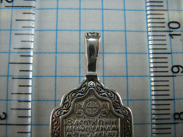 SOLID 925 Sterling Silver Pendant Medal Kazan Icon Kazanskaya Mother of God Mary Jesus Christ Prayer New Christian Church Fine Faith Jewelry MD000731