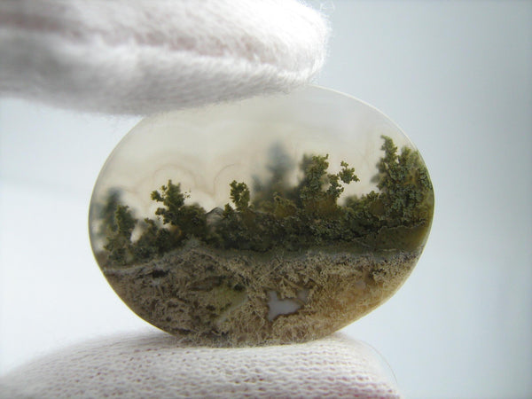 New natural loose and genuine landscape agate gemstone.