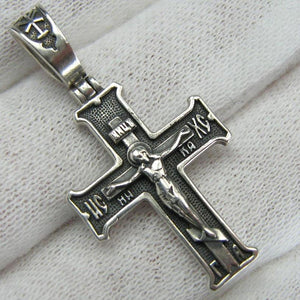 Your Guardian! 925 Sterling Silver Cross Pendant Crucifix Chi Rho